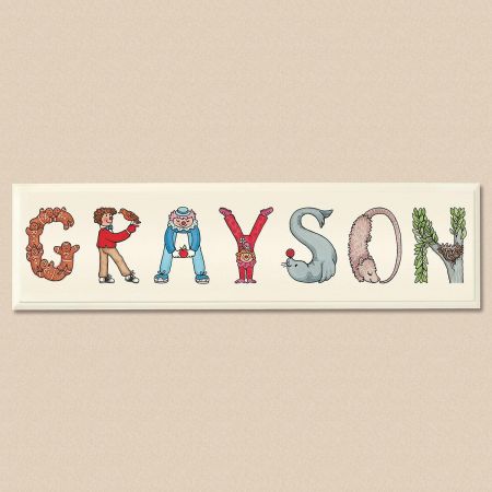 Character Letter Plaque For Baby