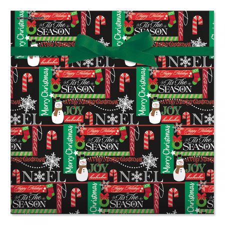 Chalk Up Christmas Jumbo Rolled Gift Wrap