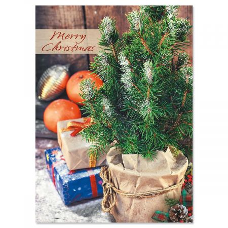 Winter Celebration Nonpersonalized Christmas Cards - Set of 18