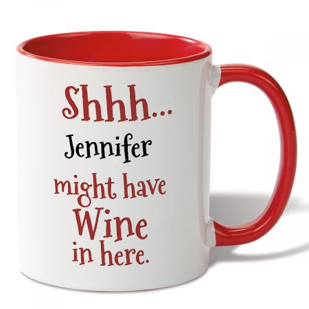 Wine in Here Personalized Mug