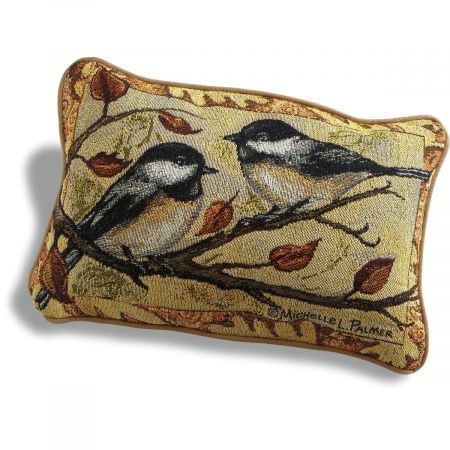 Autumn Chickadee Pillow by Current Catalog