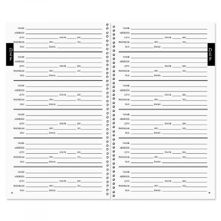 Fresh Blooms Lifetime Address Book