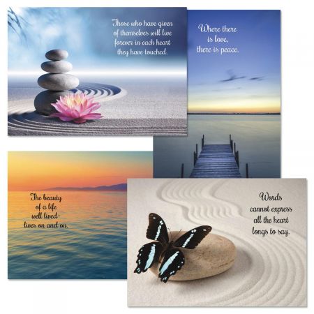 Peaceful Photo Sympathy Cards