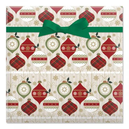 Birchwood Baubles Jumbo Rolled Gift Wrap