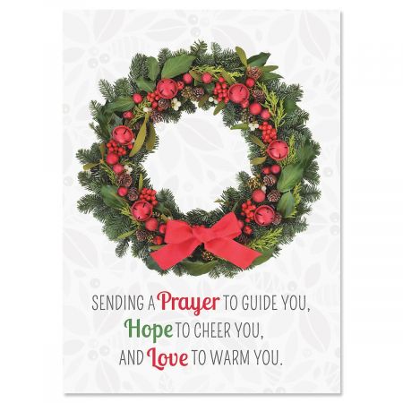 Photo Wreath Christmas Cards