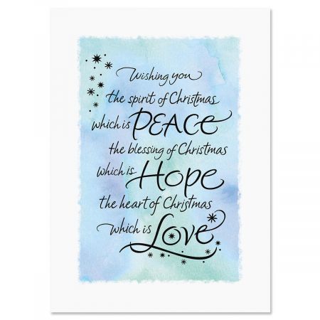 Spirit of Christmas Nonpersonalized Christmas Cards - Set of 18