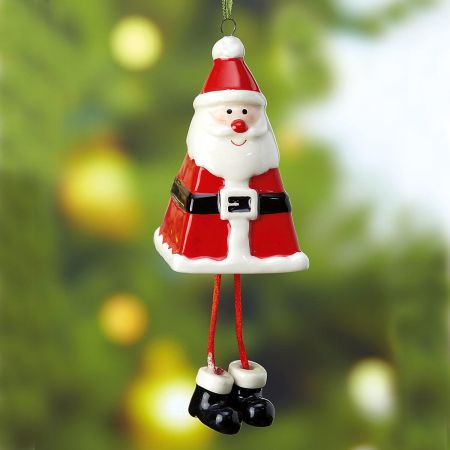 Bell-Shaped Santa Christmas Ornament