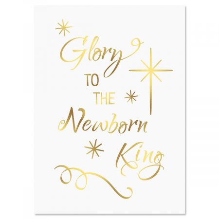 Glory Newborn King Deluxe Christmas Cards - Set of 14