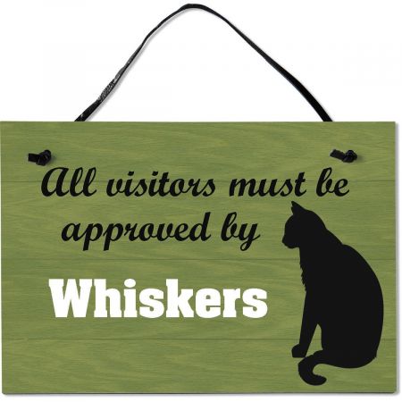 Visitors Approved Personalized Wooden Pet Plaque