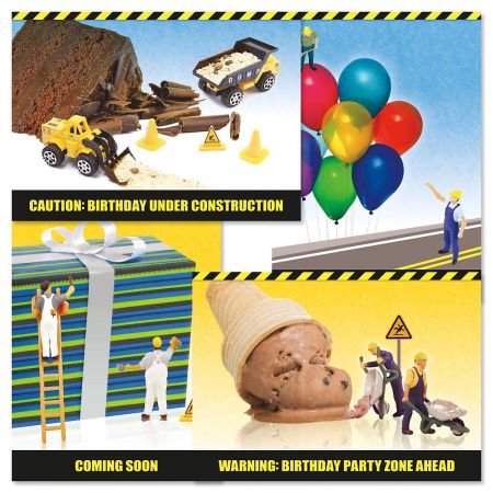 Under Construction Birthday Cards