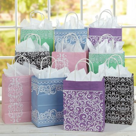 Vintage Patterns Gift Bags