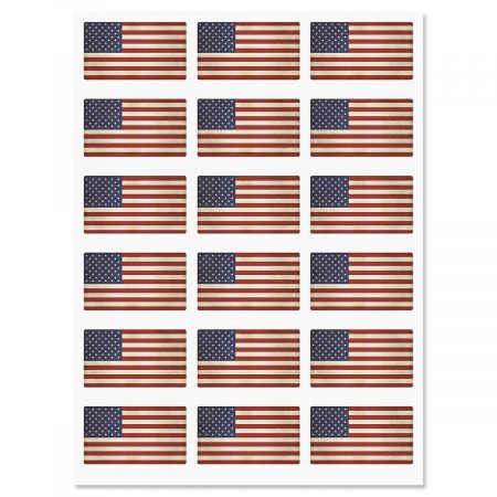 American Flag Stickers