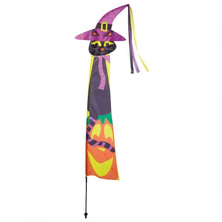 Cat and Pumpkin Fairytale Flag