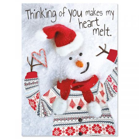 Modern Snowman Christmas Cards Modern Snowman Christmas Cards