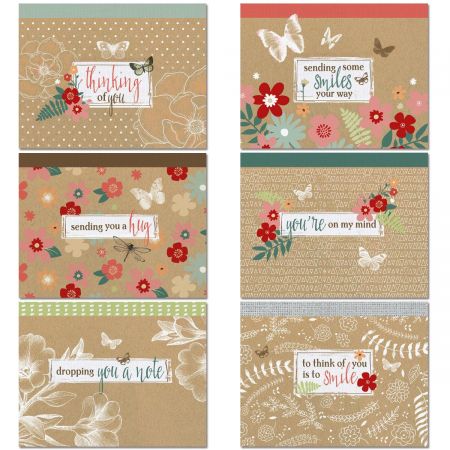 Thinking of You Kraft Note Cards Value Pack