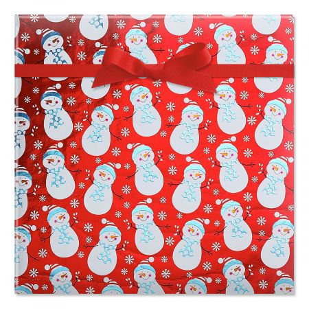 Frosty's Candy Foil Rolled Gift Wrap