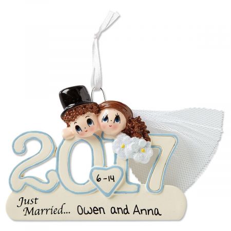 Personalized 2017 Wedding Ornament