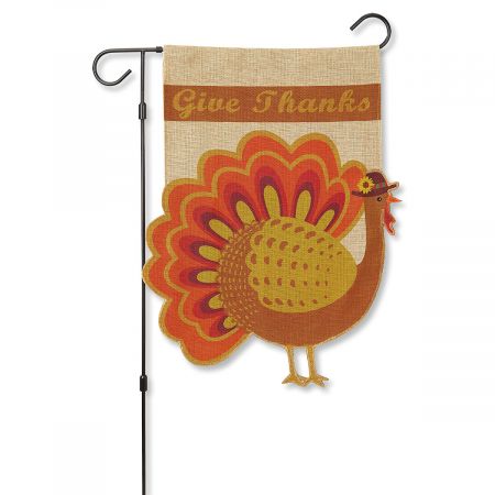 Turkey Garden Flag & Metal Flag Stand