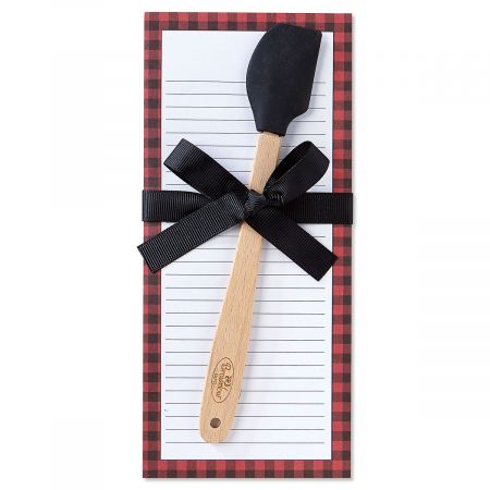 Buffalo Plaid Shopping Pad & Mini Spatula Set
