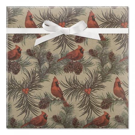 Cardinals Jumbo Rolled Gift Wrap