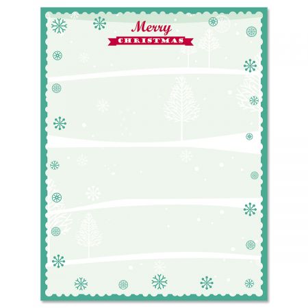 Joyful Christmas Christmas Letter Papers