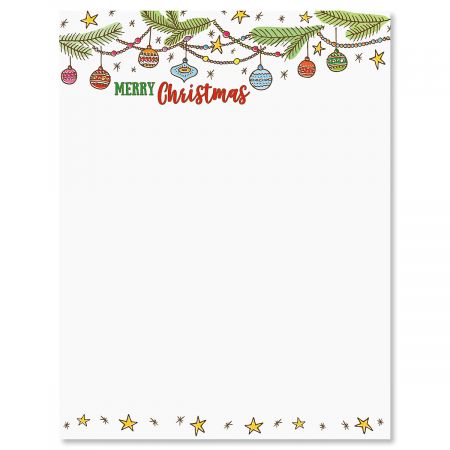 Ornament Christmas Letter Papers