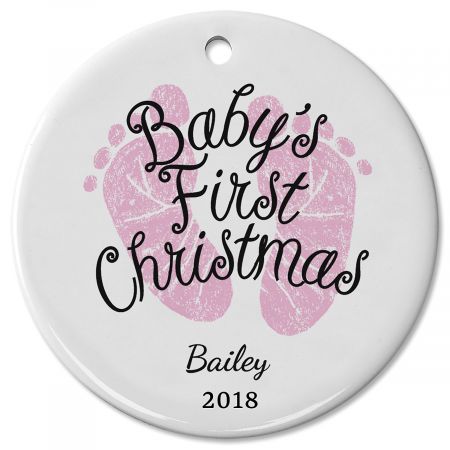 baby girl first christmas ornament 2018