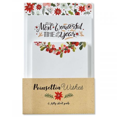 Poinsettia Wish Paper Pad Value Pack