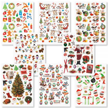 Sticko 119 Pack Christmas Holiday Stickers Flip Pack