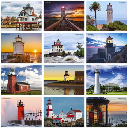 2019 Lighthouses Wall Calendar