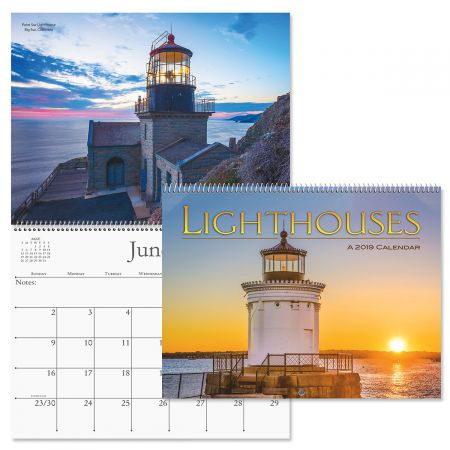 2019 Lighthouses Wall Calendar
