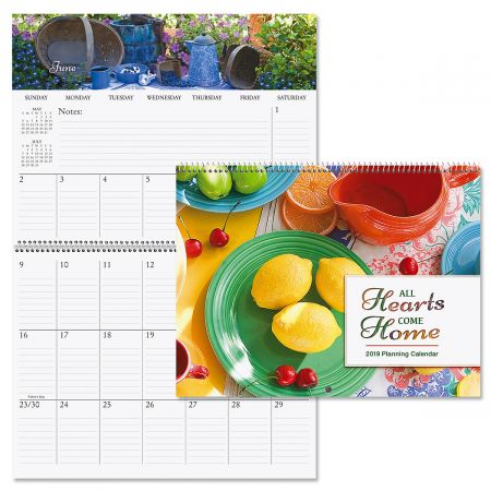 2019 All Hearts Come Home Big Grid Planning Calendar
