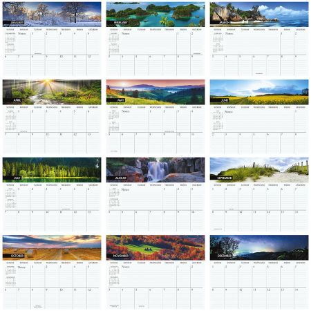 2019 Naturescapes Big Grid Planning Calendar