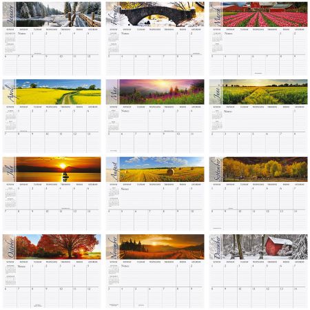 2019 Changing Seasons Big Grid Planning Calendar