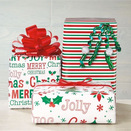 Oh So Merry Flat Gift Wrap Sheets