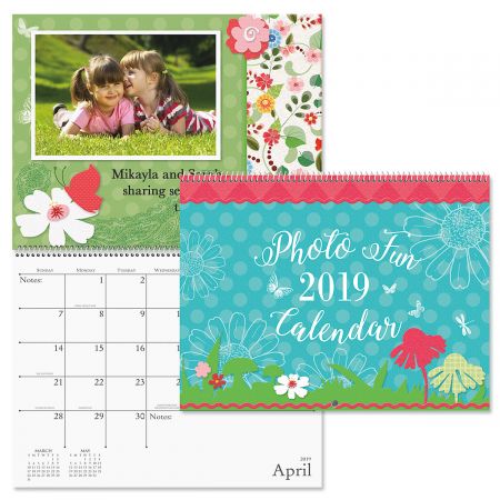 2019 Photo Fun Scrapbook Wall Calendar