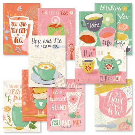 Teacup Friendship Greeting Cards Value Pack