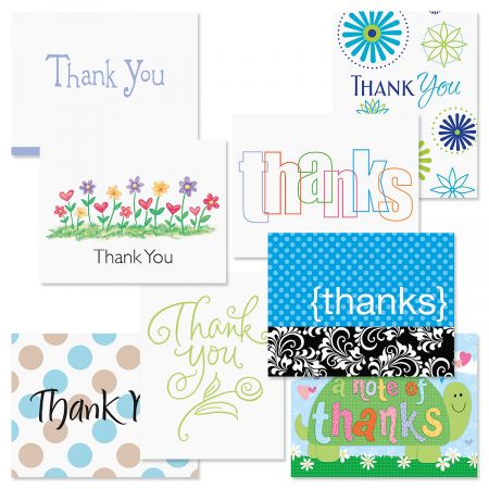 Thank You Note Cards Value Pack