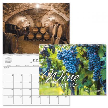 2019 Wine Lovers Wall Calendar
