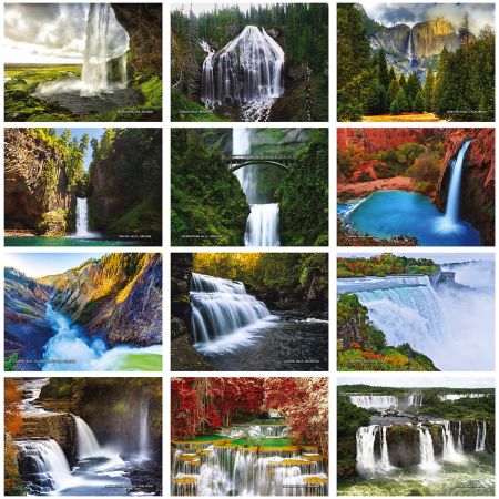 2019 Waterfalls Wall Calendar
