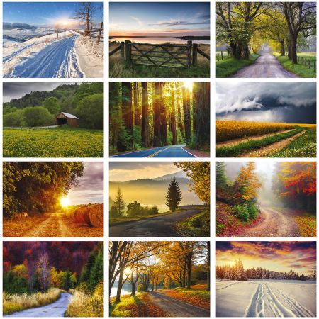2019 Country Roads Wall Calendar