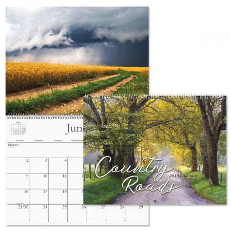 2019 Country Roads Wall Calendar