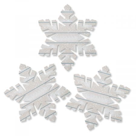 Giant Wooden Snowflake Ornaments