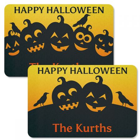 Jack O Lantern Personalized Halloween Doormat