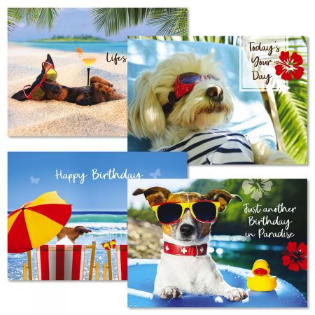 Dachshund Puppies Dog Happy Birthday Bookmark and Matching Card 
