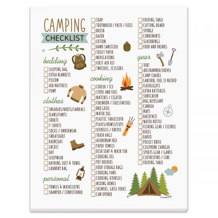 camping trip packing checklist pad packing list for camping
