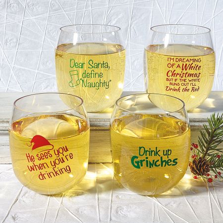 holiday drinking glasses