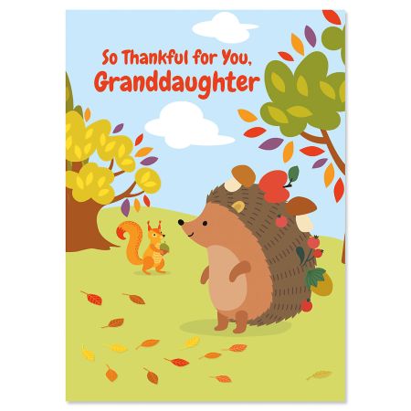 Happy Thanksgiving to my sweet Grandchild Grandaughter or -  Portugal