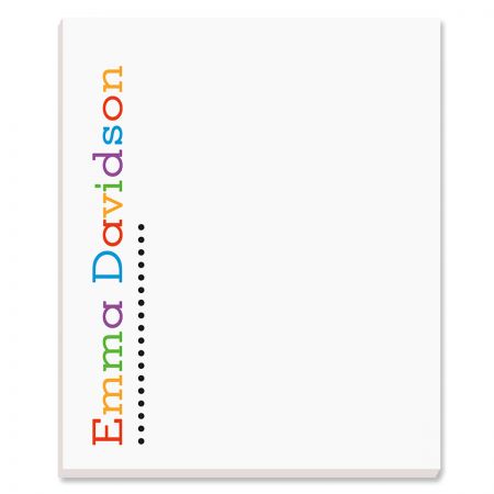 Alpha Dots Personalized Notepad Set 