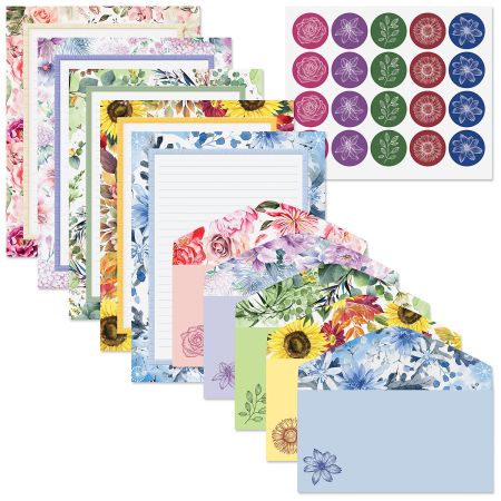 Floral Floral Stationery Set - Stylish Scribe Stationery